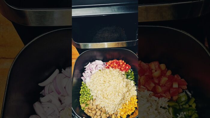 Airfryer Pulao Recipe ##vegpulao #shorts #recipe #cooking #shortvideo #reels #ytshorts