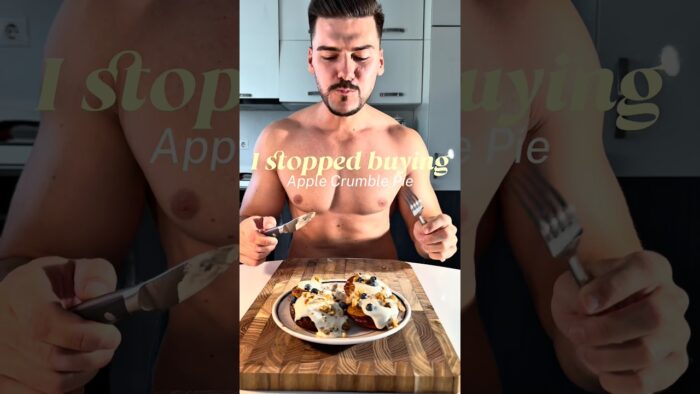 Apple Crumble Pie Replacement 😱( 34G PROTEIN) #applepie #recipe