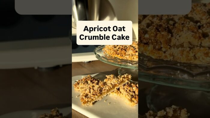 Apricot Italian Sbriciolata (healthy crumble cake with oats) #recipe #thermomix #tm7 #tm6 #tm5 #tm31