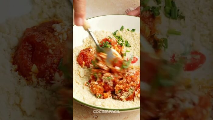 Bacalao en freidora de aire con costra de tomate y almendras