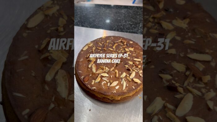 Banana Cake #food #cooking #airfryerrecipes #viral #cake #baking #bananarecipe #ytshorts #health