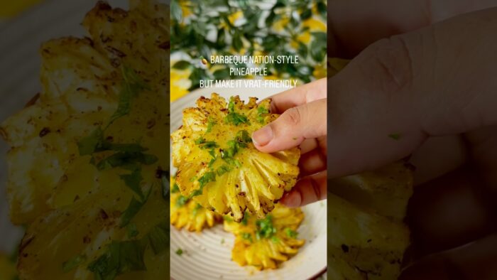 Barbeque Nation Style Grilled Pineapple | Vrat Special | Air Fryer Recipe