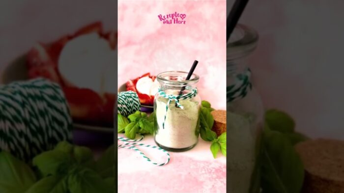 Basilikum-Salz aus dem Thermomix® 🌿 Basilikum einfach haltbar machen #rezeptemitherz #thermomix