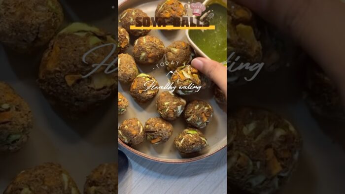 Bhookha bhoot ft. Soya balls #airfryer #shorts #viralvideo #recipe #healthy #trending #vlog #yummy