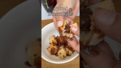 Bread Donut Balls Recipe 🍩 | Chocolate Filled Donuts | Air Fryer Donut Recipe #dessert