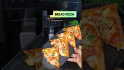 Bread Pizza in Air Fryer | Perfect Evening Snack 😋#shorts #ytshorts #food #recipe #cooking #trending