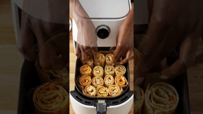Cheesy Tortilla Rolls #airfryer #recipe #food