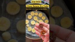 Chewy Banana Dry Fruits using Air Fryer -No added sugar or oil – use wax paper.#newidea #r ...