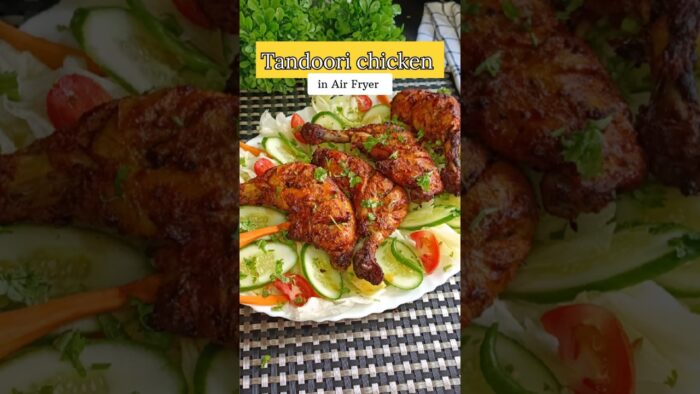 Chicken Tandoori in Air Fryer | Smoky Tandoori Chicken #shorts #ytshorts #recipe #food #cooking