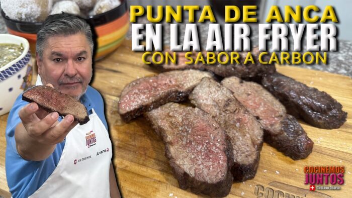 Como hacer una PUNTA DE ANCA EN LA AIR FYER | pero como si la hicieras al carbón.!