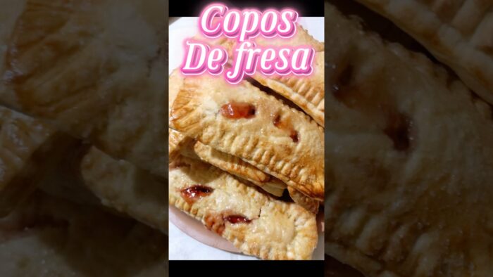 Copos de fresa en freidora de aire 😍 ¡quedan como de panadería!