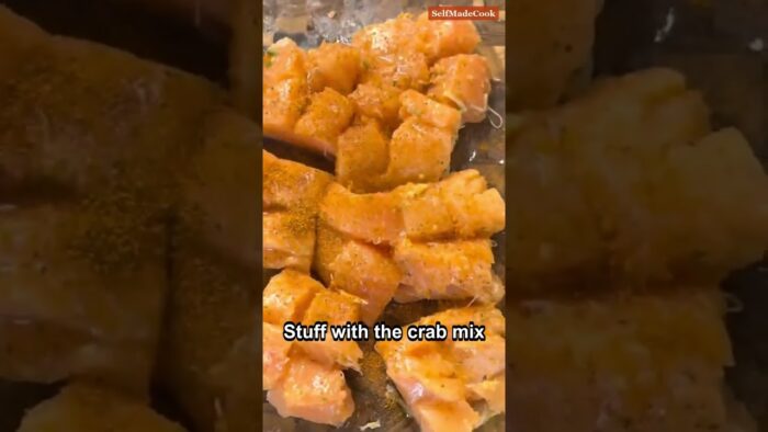 Crab Stuffed Salmon Bites — Air Fryer Appetizer in About 10 Minutes