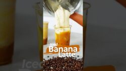 Cremig, frisch und blitzschnell gemacht: Iced Banana Latte #icedcoffee #thermomix