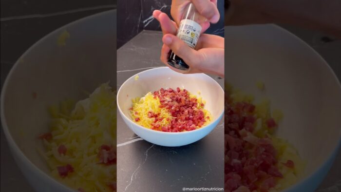 Croquetas de jamón saludables en Air Fryer 🤤 #croquetas #jamon #receta #fit #mercadona