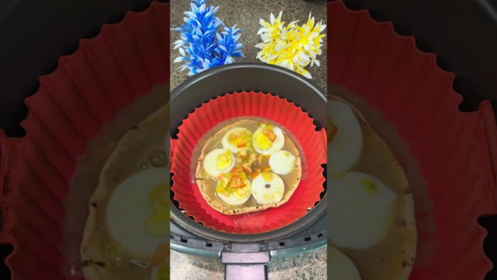 Egg Omelette Unique Recipe in Air Fryer | Full of Protein | Bodybuilder Recipe #trend #viral #shorts