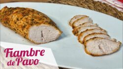 Fiambre de pavo casero en freidora de aire 🦃 fácil y saludable