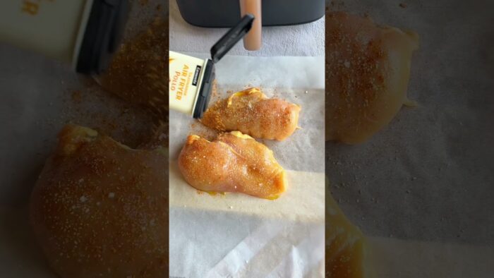 Fiambre de pollo casero en freidora de aire