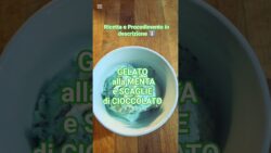 GELATO alla MENTA con SCAGLIE di CIOCCOLATA #gelatoartigianale #food #bimby