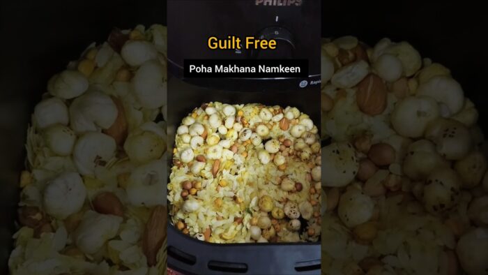 ✨🥣 Healthy Poha Makhana Namkeen | Air Fryer Recipe 😍 #pohanamkeen #airfryerrecipes @desiairkitchen