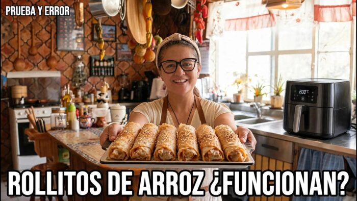 Hice los Rollitos de Arroz Virales en Freidora de Aire y esto pasó