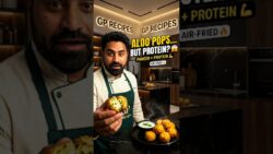 High Protein Paneer Potato Pops 💪 Crispy Air Fryer Snack | Healthy Recipe #Shorts