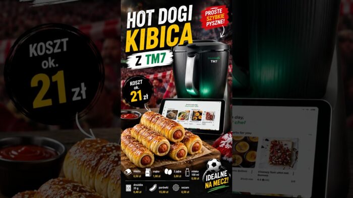 Hot dogi kibica z Thermomixa TM7 🌭⚽ Całość za około 21 zł! #shorts