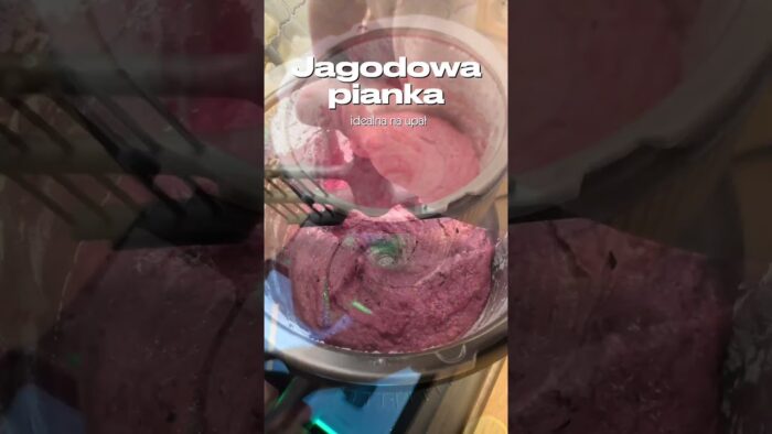 Jagodowa pianka idealna na upały. Zrób w Thermomix TM7