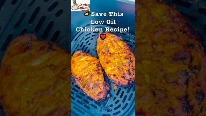 🍗 Juicy Air Fryer Tandoori Chicken | Low Oil Chicken Tandoori for Weight Loss #airfryerchicken