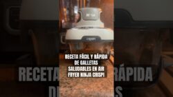 La receta más fácil para hacer galletas sin azúcar ni gluten con proteína en Air Fryer Ninja Crispí