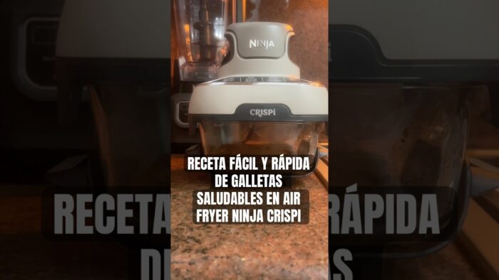 La receta más fácil para hacer galletas sin azúcar ni gluten con proteína en Air Fryer Ninja Crispí