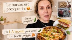 Le bureau est presque fini 😍… trop de courgettes ? J’ai LA recette pour vous ! 🥒 + soirée pizza 🍕
