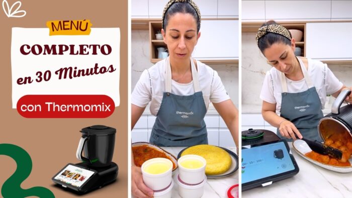 MENÚ COMPLETO 😋 3 Recetas a la vez en 30 minutos (Comida, Cena y Postre)