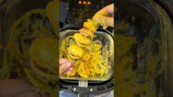 Mashroom Tikka Recipe in Air Fryer 🤤😋|| Kaisa laga jarur batana ❤️#shorts #shortsfeed #recipe #viral