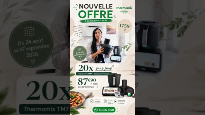 NOUVELLE OFFRE THERMOMIX 20X SANS FRAIS DETIALS EN COMMENTAIRES 🎊 #thermomix #TM7 #BONPLAN #pov
