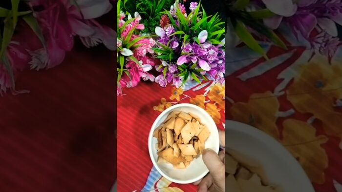 Nimki namkeen recipe in air fryer. #foodies # #ytshorts