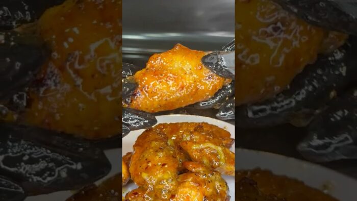 Orange Pepper Crispy Air Fryer Wings Recipe #lethercook