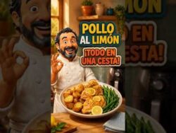 POLLO AL LIMÓN CON PATATAS EN FREIDORA DE AIRE 🍋🍗