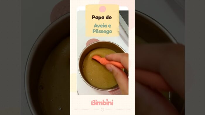 Papa de Aveia e Pêssego – Para Bebés e Crianças Pequenas