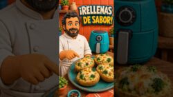Patatas rellenas saludables en freidora de aire