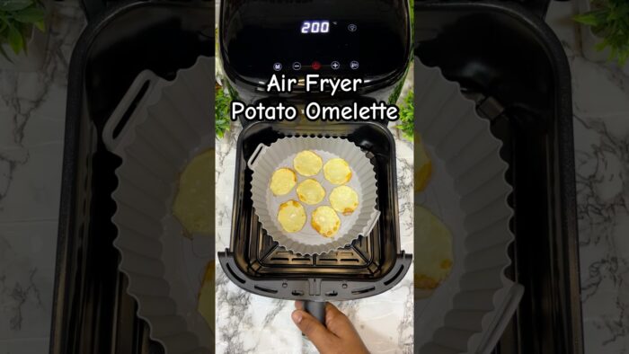 Potato Air Fryer Omelette 🍕 | Quick & Easy Breakfast Recipe