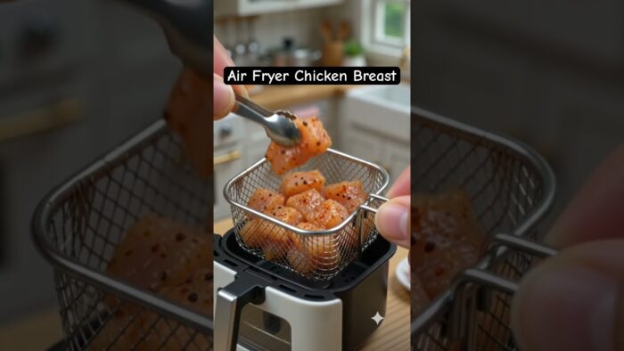 RECIPE IN DESCRIPTION #AirFryerRecipes #ChickenBreast #HealthyMeals #highprotein #easyrecipe