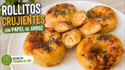 🥢ROLLITOS CRUJIENTES con PAPEL de ARROZ en FREIDORA de AIRE | Receta Fácil y Deliciosa 😋