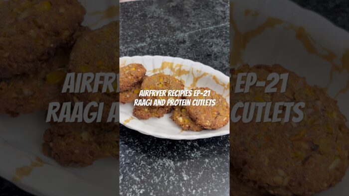Raagi and Protein rich cutlets #food #cooking #airfryerrecipes #ragirecipes #cutletsrecipe #viral