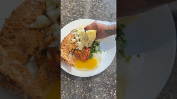 Stop wasting leftovers n try this easy air fryer recipe. n serve with fresh avocado.