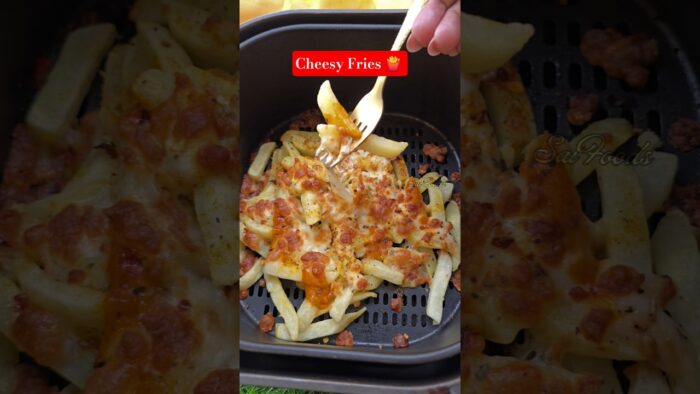 Tandoori Cheesy Fries 🔥 The Ultimate Air Fryer Snack! #shorts #ytshorts #viral