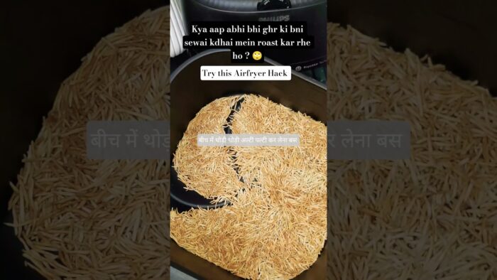 Try this Airfryer Hack for roasted Vermicelli 🌼 #viral #trending #recipe #food #youtubeshorts