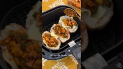 Unique Cheesy Burger Bun Snacks Recipe in Air Fryer🤤#shorts #viral #trending #ytshorts #yt #snacks