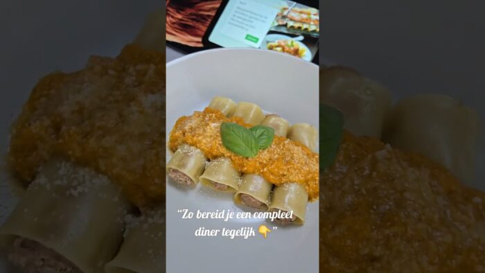 Verse cannelloni met groenten tomatensaus