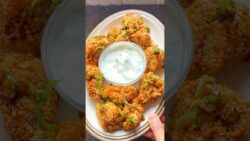 Zero oil crispy crunchy Gobhi Pakoda Recipe  | Air Fryer & Oven Snack | Monsoon Special#pak ...