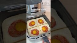air fryer breakfast toast #shorta  #airfryerrecipes  #breakfast